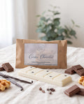Fondant en barre parfumé Cookie Chocolat L&E, cire végétale à casser en carrés
