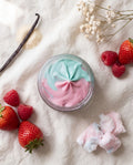 Fondant fouetté parfumé Barbe à Papa L&E, texture mousseuse en cire végétale