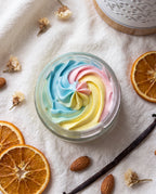 Fondant fouetté parfumé Licorne Féérique L&E, texture mousseuse en cire végétale