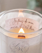 Révélation du mantra positif caché derrière la cire, bougie mantra L&E